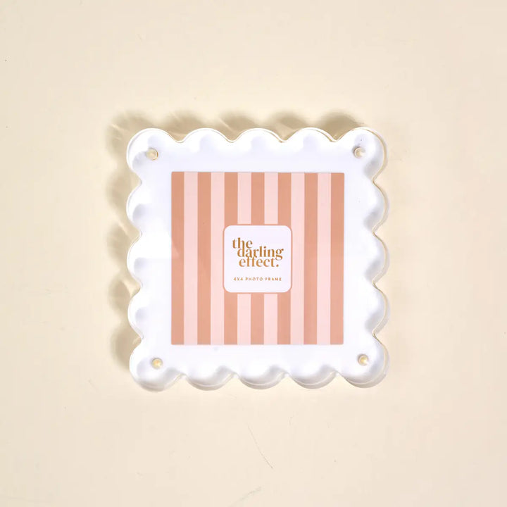 Square Scalloped Acrylic Picture Frame
