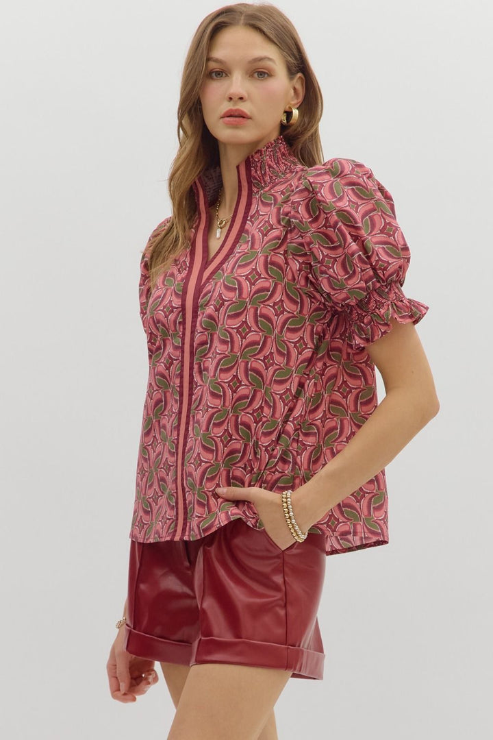 Abstract Print Top