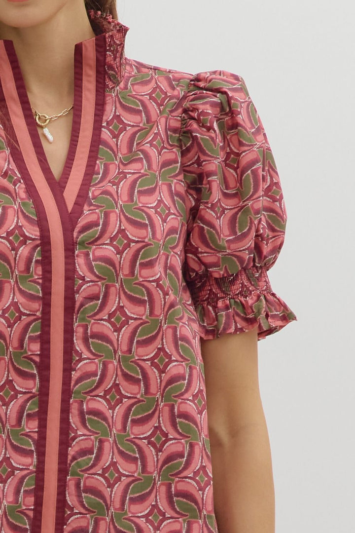 Abstract Print Top